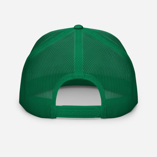 Back view of green Merry AF cap.