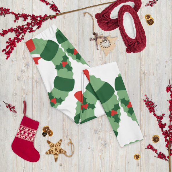 Christmas Wreath Yoga leggings