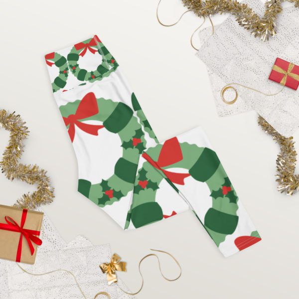 Christmas Wreath Yoga leggings