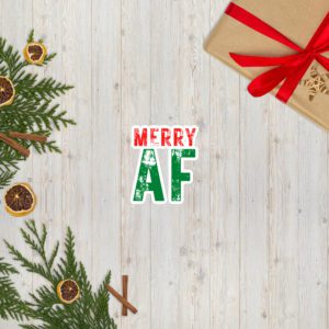 Merry AF sticker