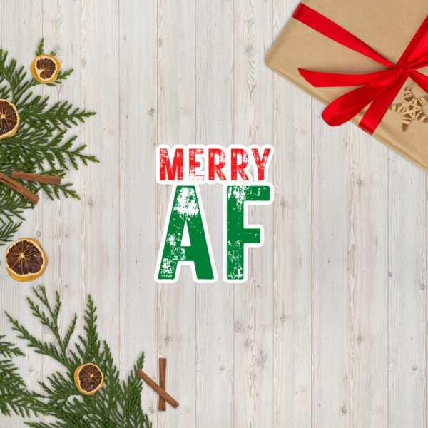 Merry AF sticker