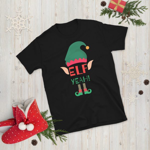 Elf Yeah! T-shirt- Black