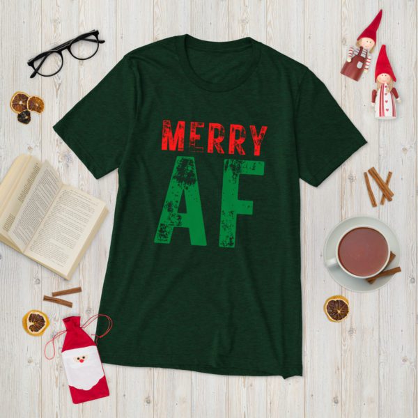Merry AF T-shirt-Emerald