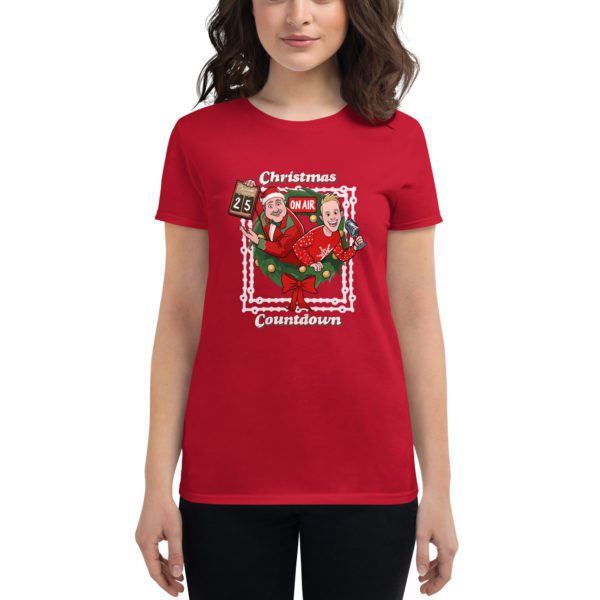 Model for Christmas Countdown Women's Shirt