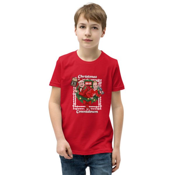 Model for Christmas Countdown Youth T-shirt